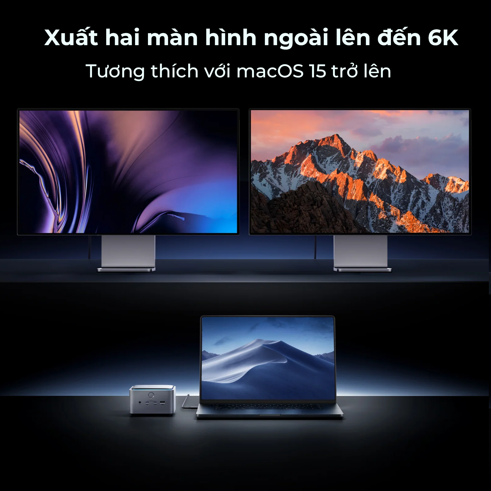 Bộ chia cổng Anker Prime Thunderbolt 5 14-in-1 A83B5 – Dock mở rộng cao cấp hỗ trợ màn hình 8K, sạc nhanh PD 140W, tương thích MacBook và Laptop - Ảnh 3