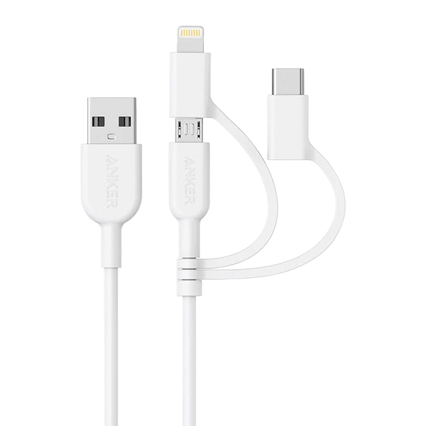 Cáp Anker PowerLine II A8436 3 in 1